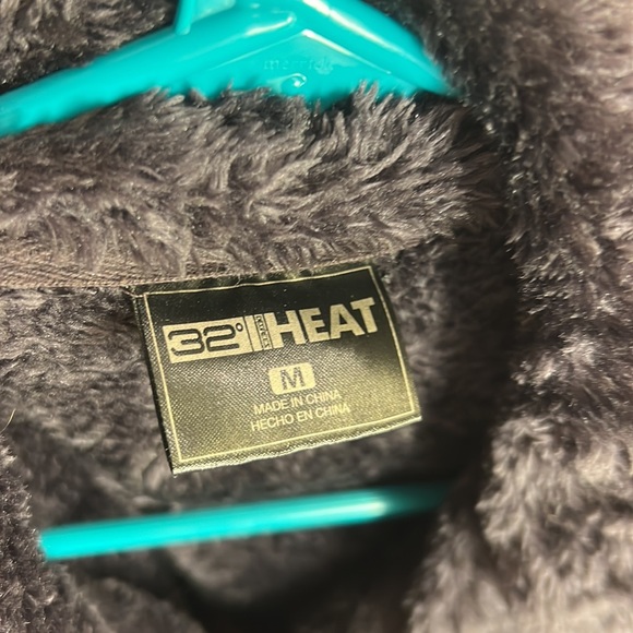 Fuzzy Dark Purple Full-Zip Jacket 32° - Picture 2 of 4